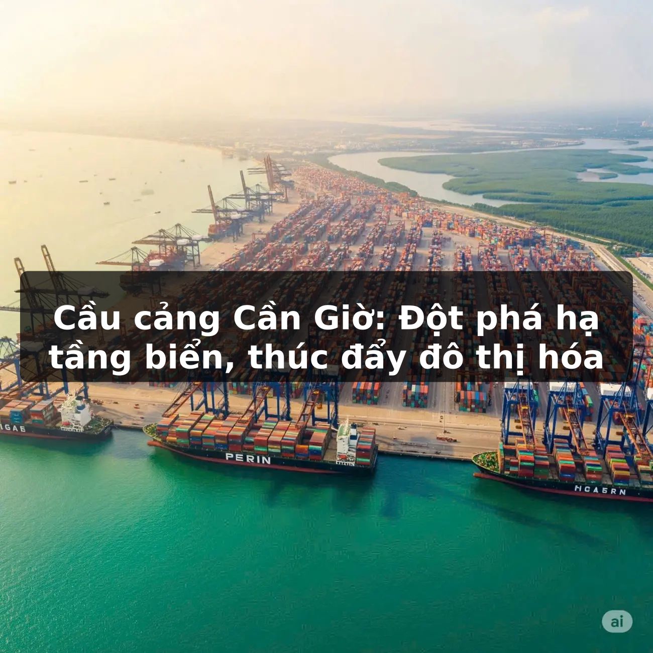 Cầu cảng Cần Giờ: Đột phá hạ tầng biển, thúc đẩy đô thị hóa